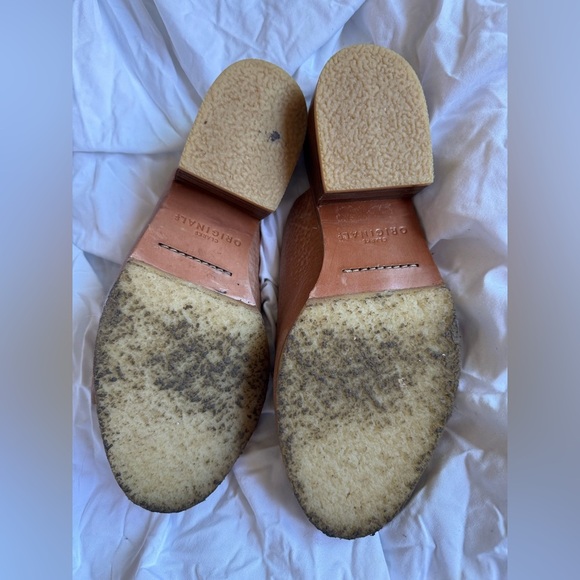 Clarks Originals Amara Sandstone Nude Slip On Mules Shoes Womens Size 8.5 - Picture 6 of 7